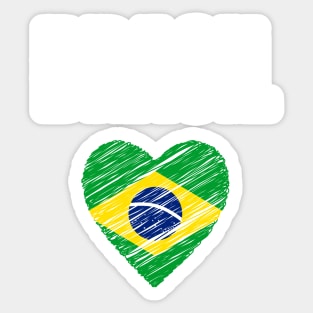 Brazil flag, brazilian flag Sticker